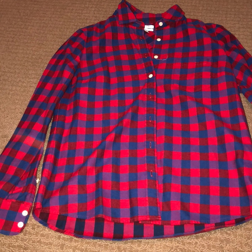 Red and blue flannel